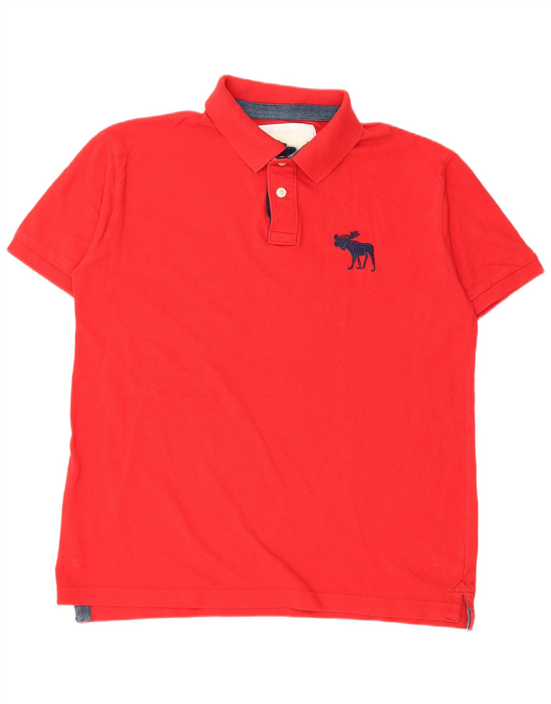 ABERCROMBIE & FITCH Poloskjorte til mænd 2XL Rød