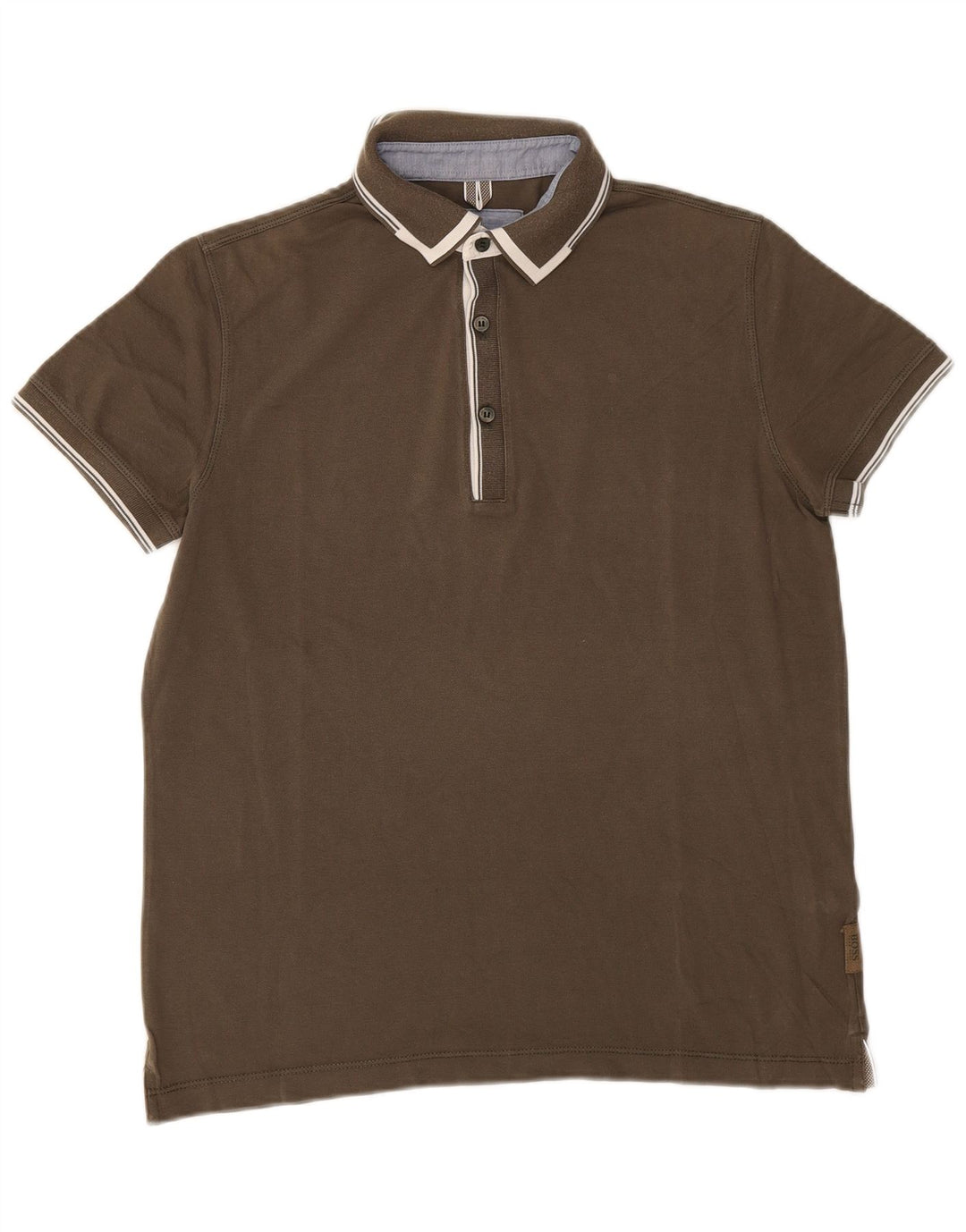Hugo Boss Herre Regular Fit Polo Shirt Lille Khaki Bomuld