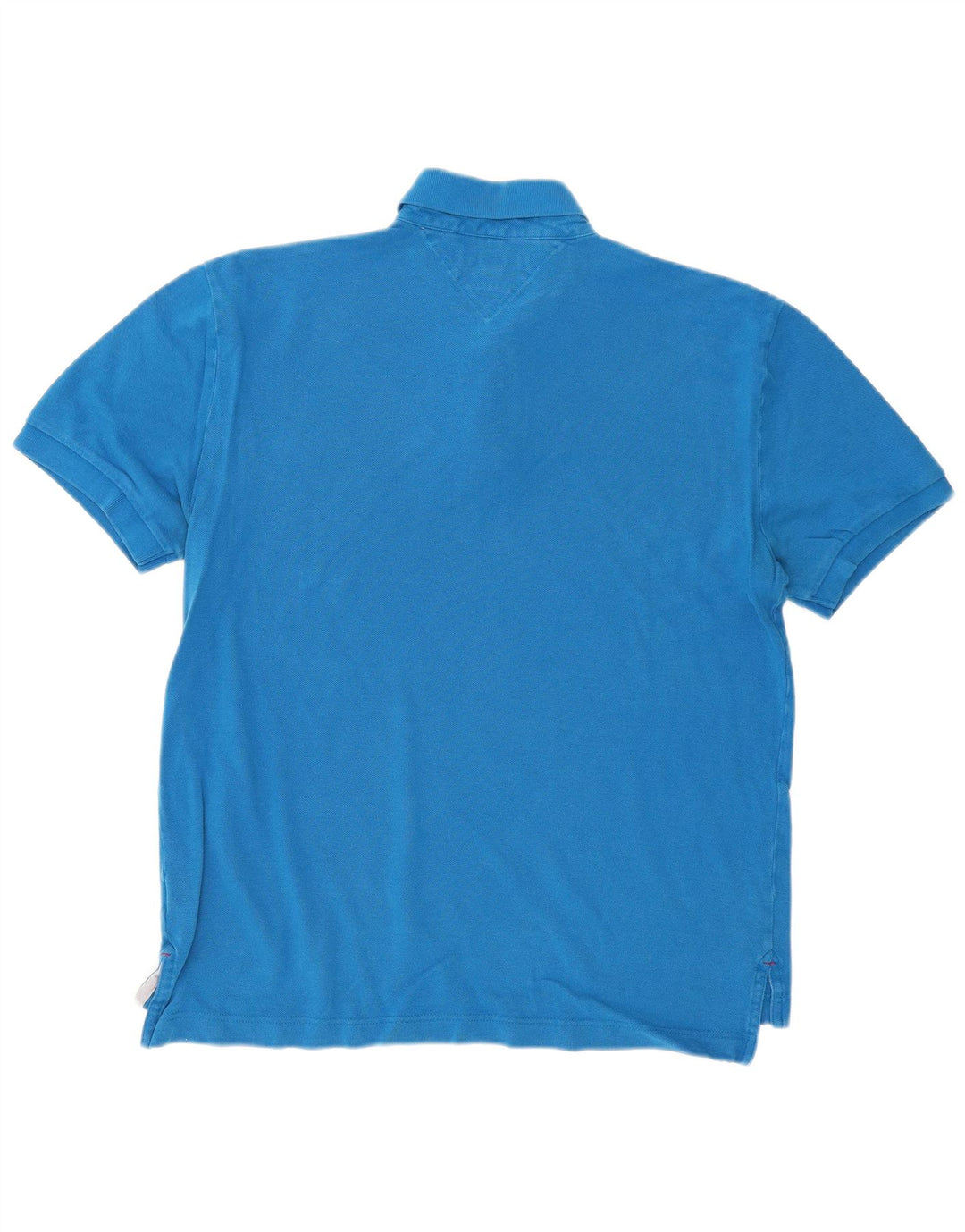 TOMMY HILFIGER Mens Polo Shirt Large Blue Cotton