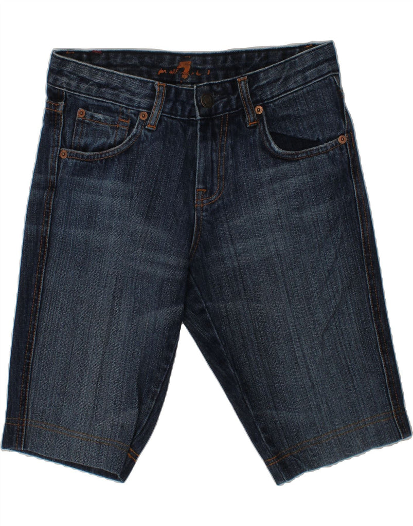 7 FOR ALL MANKIND Womens Denim Shorts W25 XS Blue Cotton Vintage 7 For All Mankind and Second-Hand 7 For All Mankind from Messina Hembry 