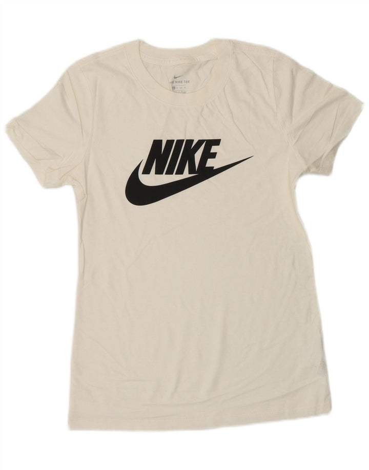 NIKE grafisk T-shirt top til kvinder DK 6 XS Hvid