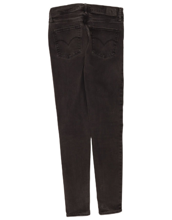 Levi's Womens 720 High Rise Super Skinny Jeans W29 L30 Black Bomuld