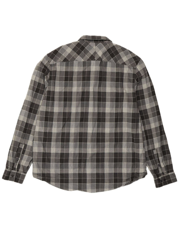 Calvin Klein herreskjorte 2XL grå ternet bomuld