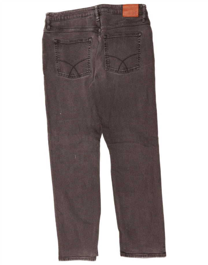 Crew Beklædning Herre Straight Jeans W34 L29 Sort Bomuld