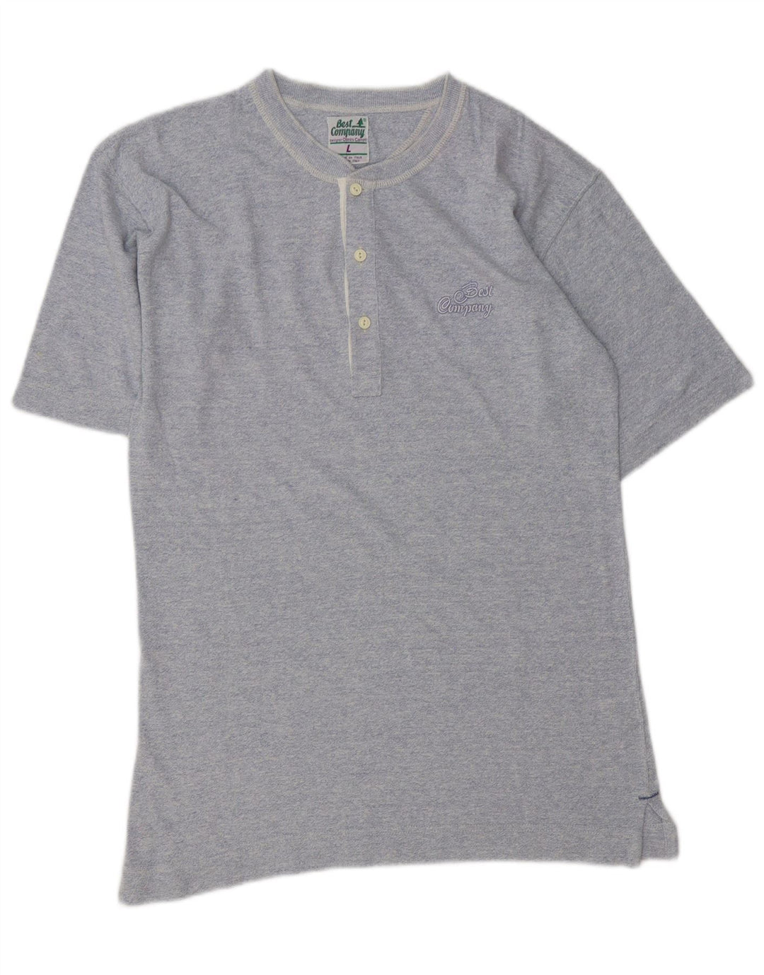 BEDSTE FIRMA Poloskjorte til mænd Stor blå bomuld