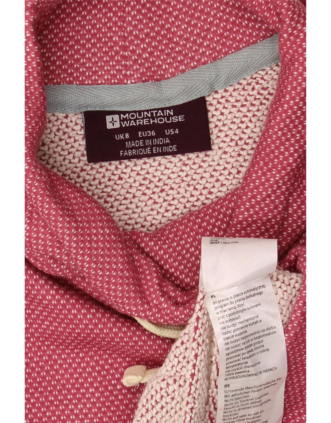 Mountain Warehouse Dame Sweatshirt Jumper UK 8 Small Pink Bomuld