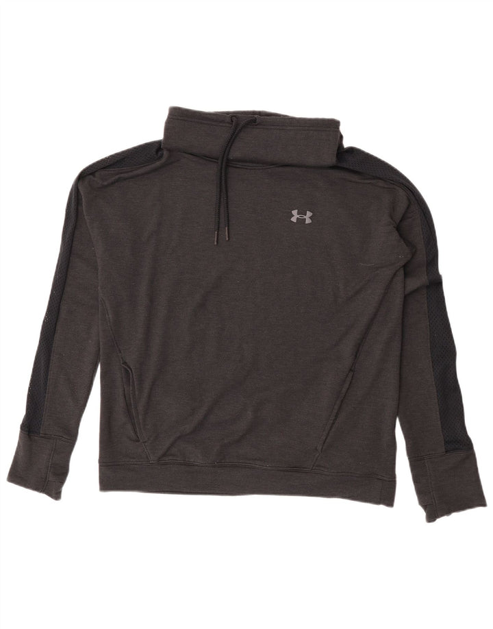 Under Armour Dame Sweatshirt Jumper UK 14 Medium Grey Colourblock