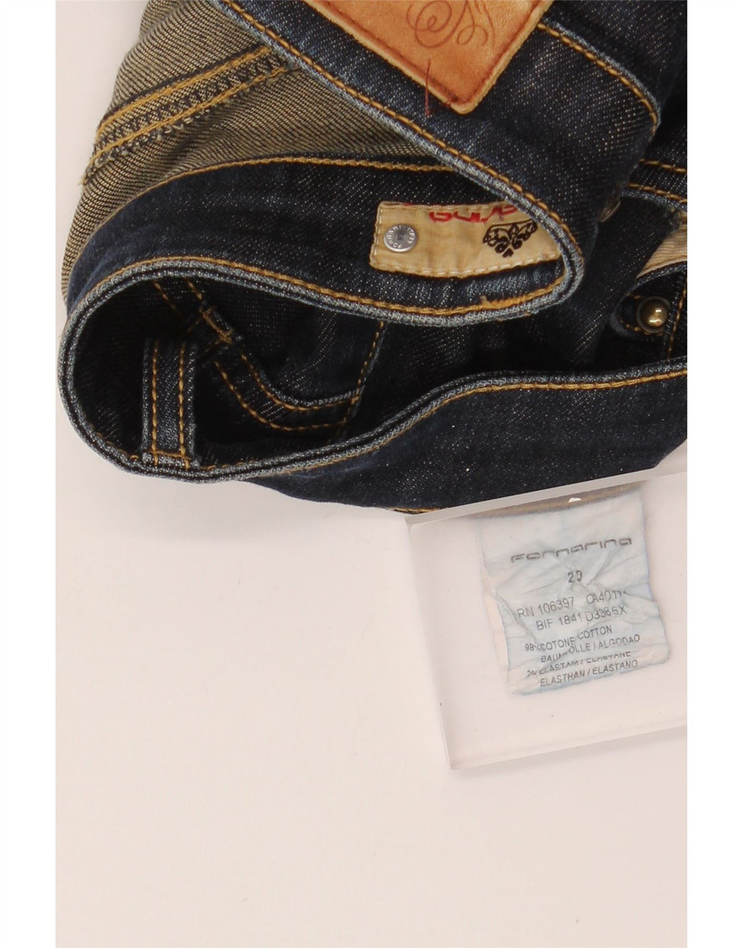 Fornarina Dame Slim Jeans W29 L27 Blå Bomuld