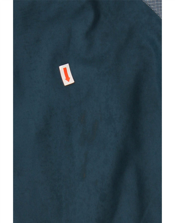 C&A Herre Zip Windbreaker Jacket UK 44 2XL Blå Colourblock Polyester Vinter