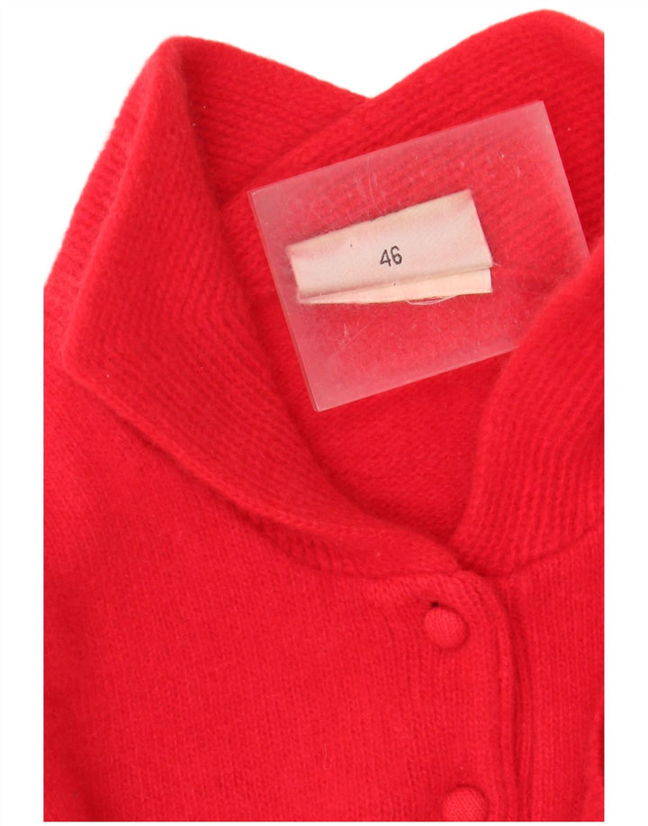 Offentlig Dame Polo Neck Jumper Sweater EU 44 XL Rød Uld