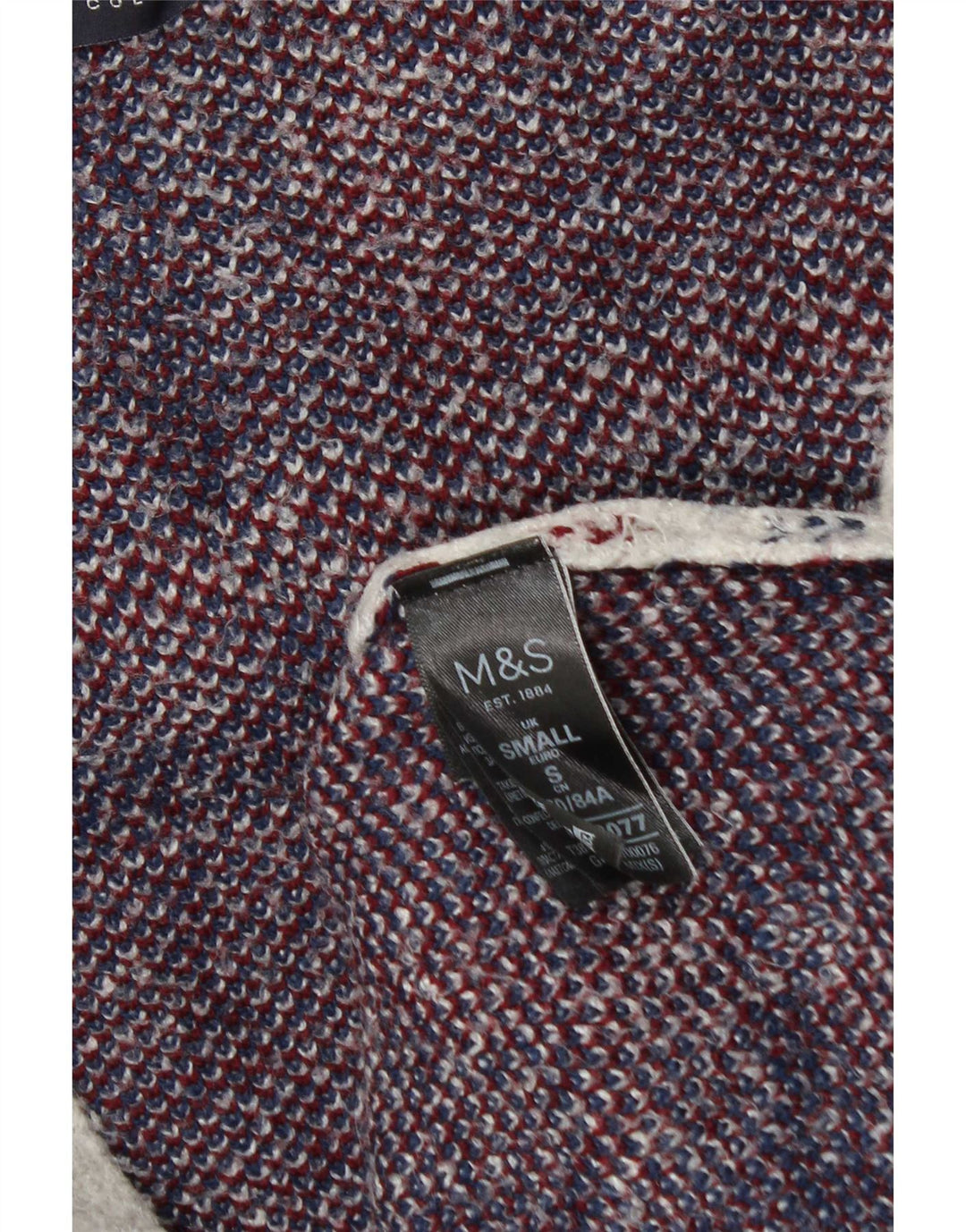 Marks & Spencer Dame Longline Cardigan Sweater UK 10 Small Grey Check