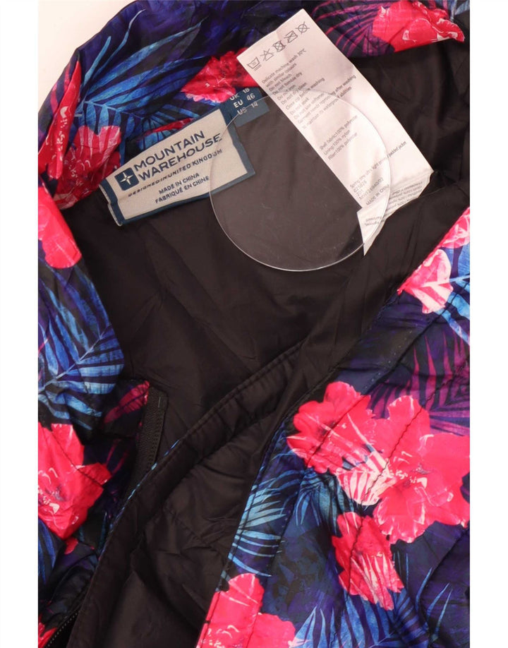 Mountain Warehouse Dame polstret jakke UK 18 XL Flerfarvet blomster