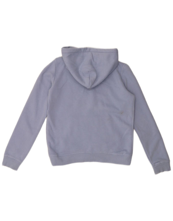 Jack Wills Dame Grafisk Oversized Hoodie Jumper UK 10 Small Blue Cotton