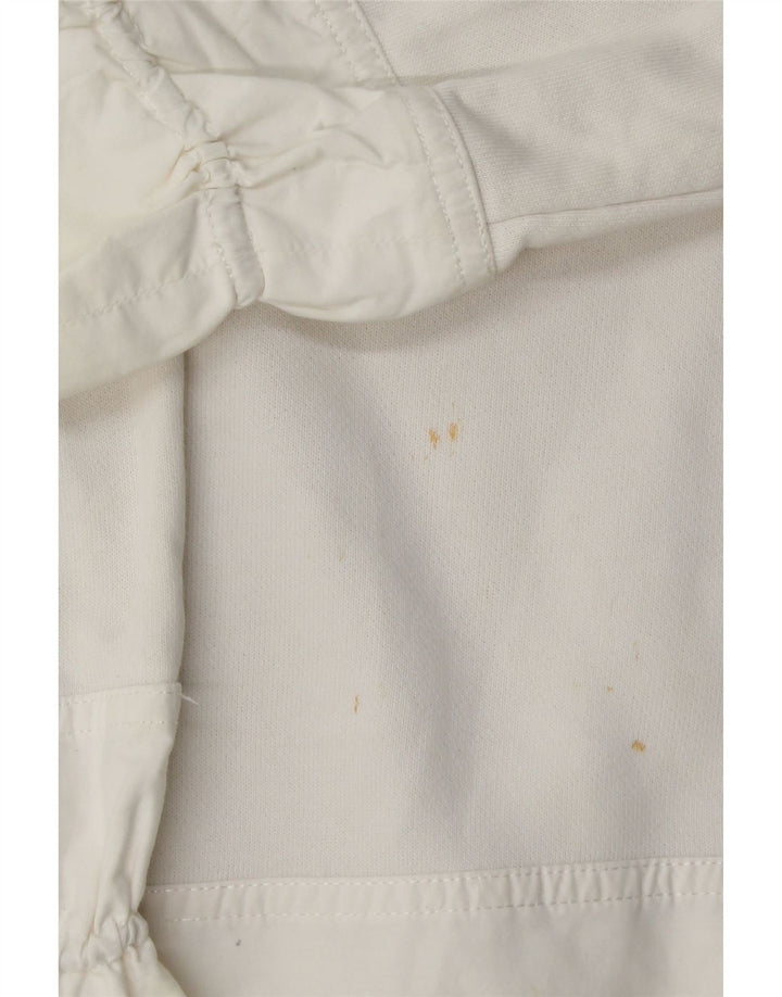 Cos Dame Oversized Sweatshirt Jumper UK 10 Small White Bomuld