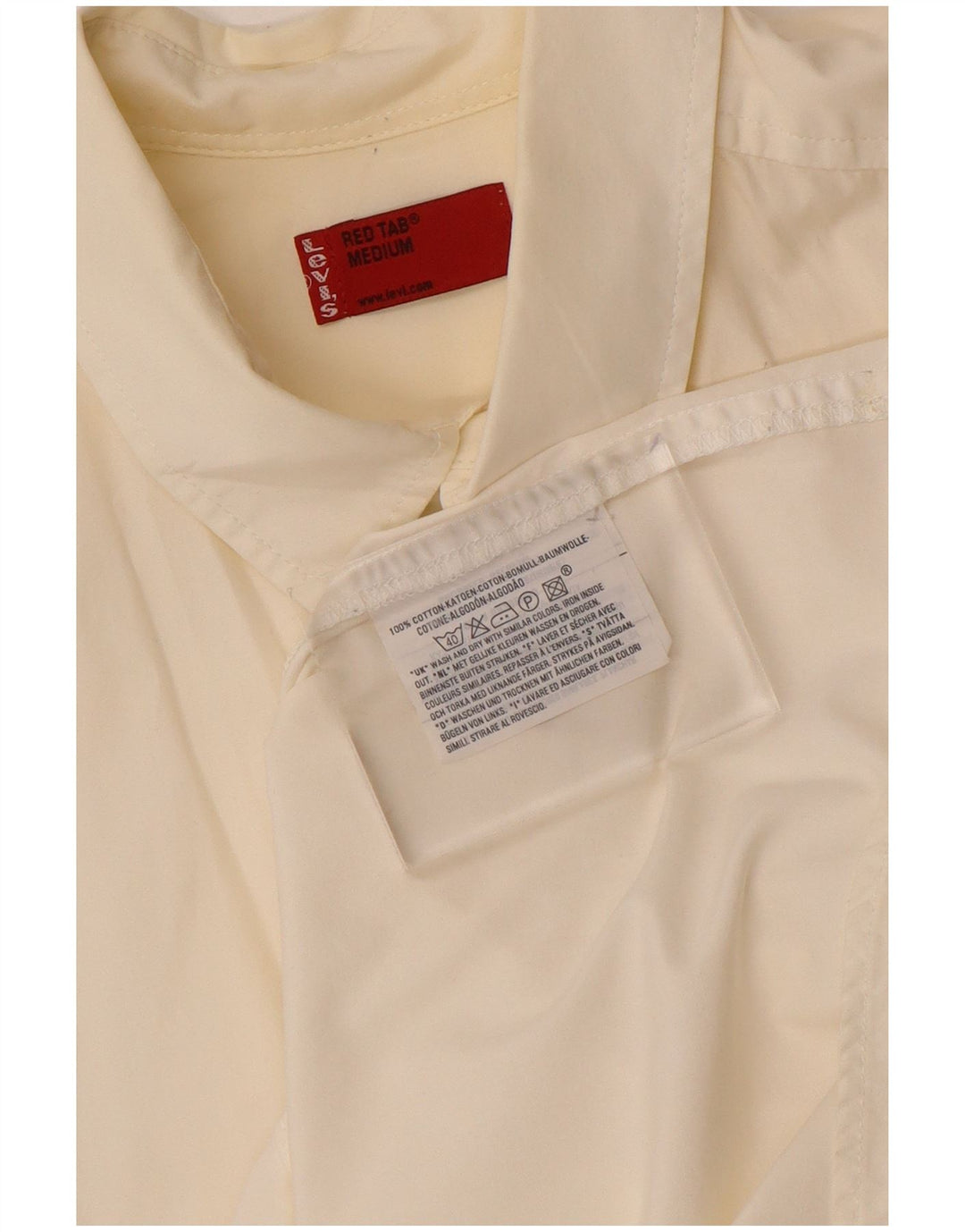 LEVI'S Kortærmet Herreskjorte Medium Off White Bomuld