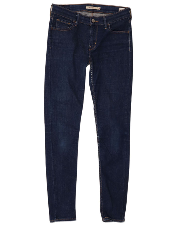 Levi's Dame 710 Super Skinny Jeans W28 L30 Marineblå Bomuld