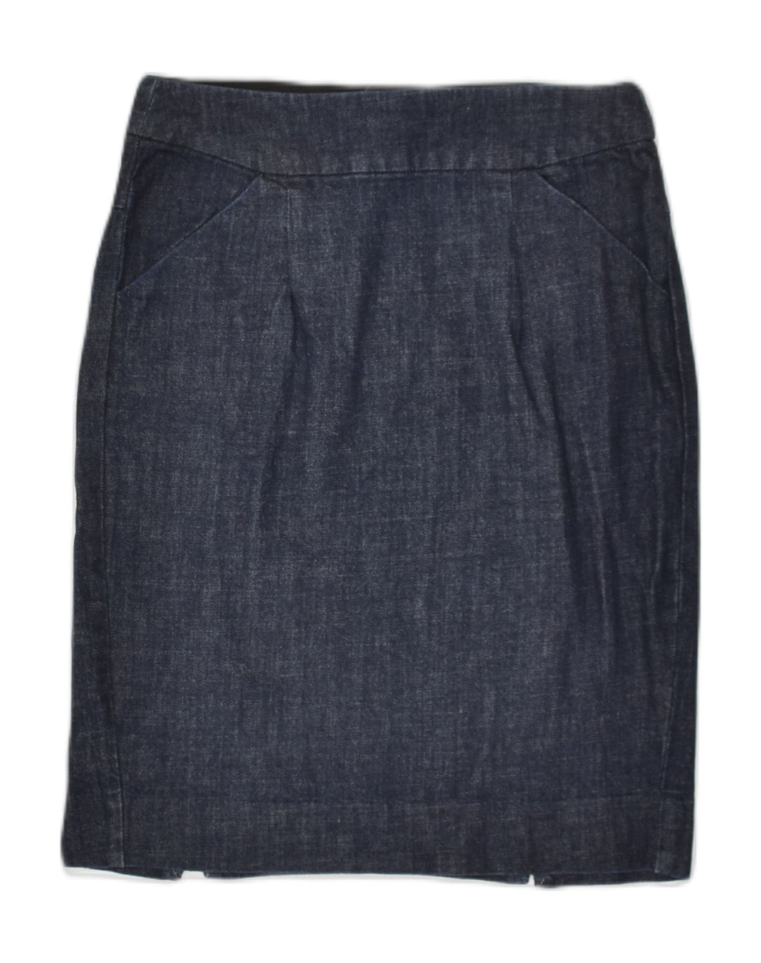 J. CREW Womens Stretch Denim Skirt US 2 XS W25 Navy Blue Cotton | Vintage J. Crew | Thrift | Second-Hand J. Crew | Used Clothing | Messina Hembry 