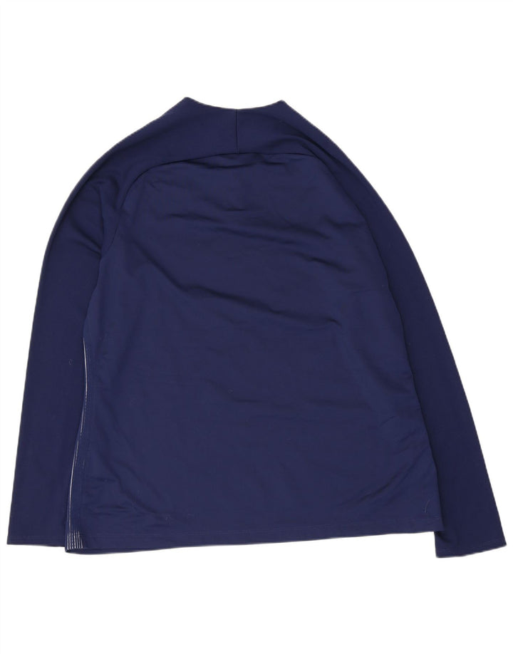 Nike Herre Dri Fit Pullover med lynlås-hals træningsdragt Top XL Navyblå polyester