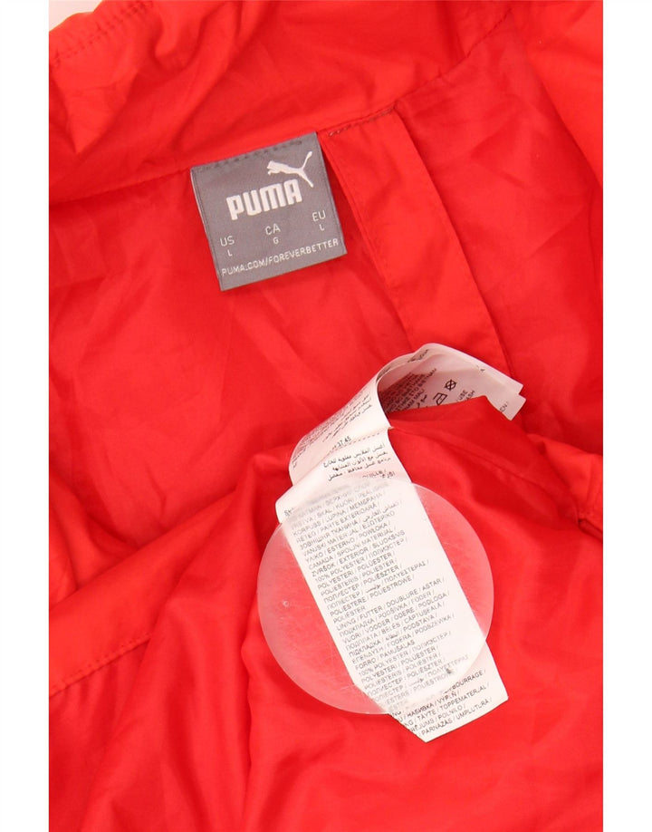 PUMA Mens Padded Jacket UK 40 Large Red Polyester Vintage Puma and Second-Hand Puma from Messina Hembry 