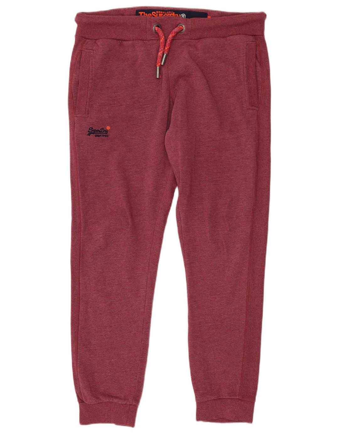 SUPERDRY Herre Slim Fit træningsdragt Bukser Joggers XL Bourgogne bomuld