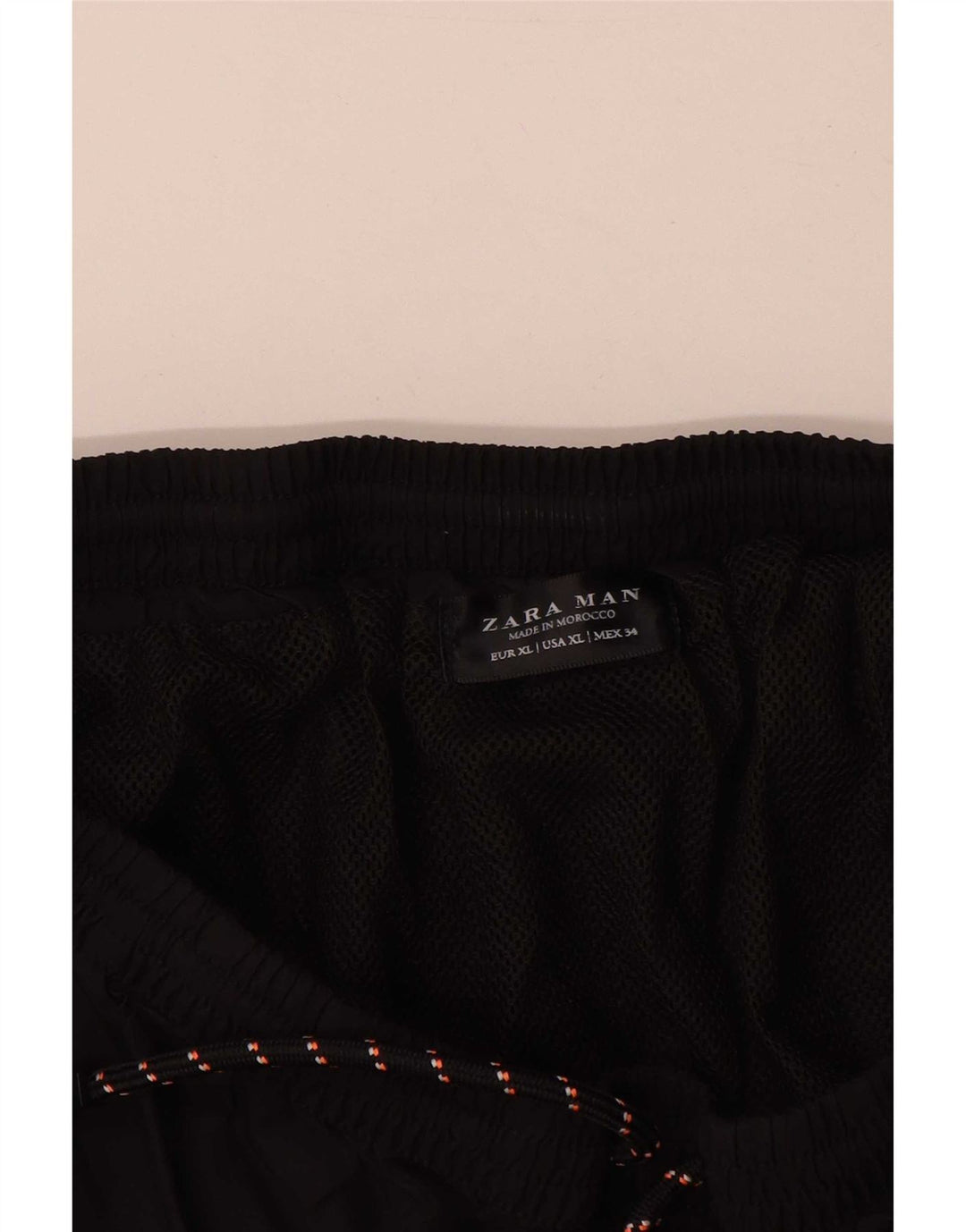 Zara Herre Sportshorts XL Sort Polyester