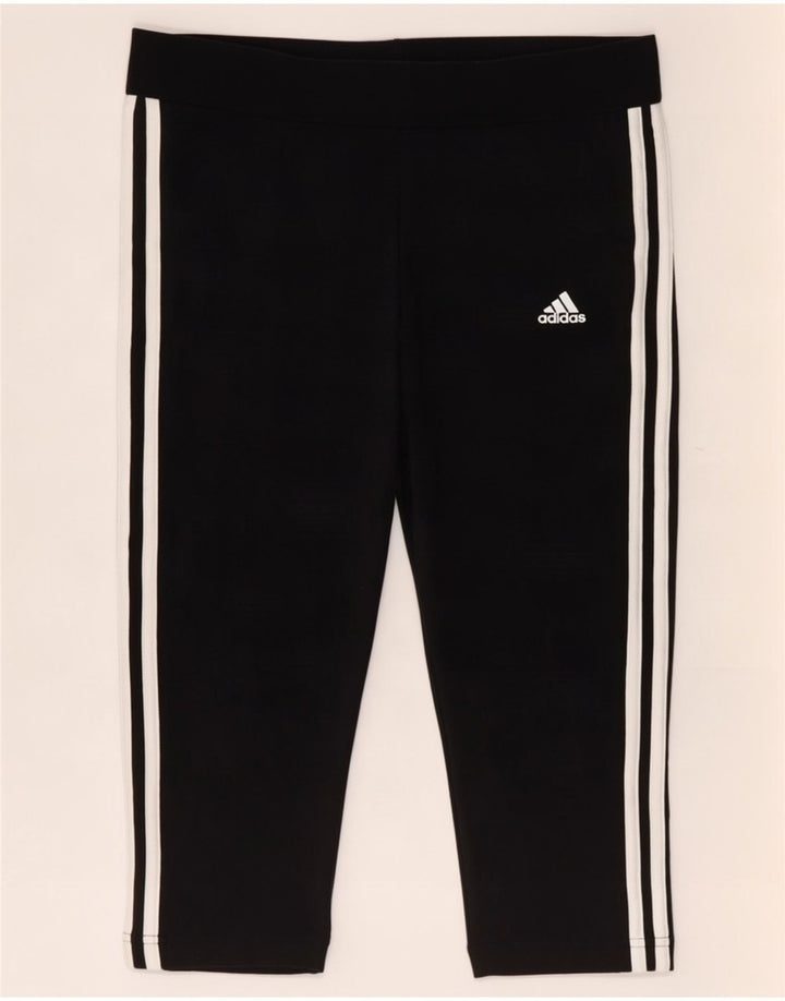 Adidas Dame Capri Leggings UK 12/14 Medium Black