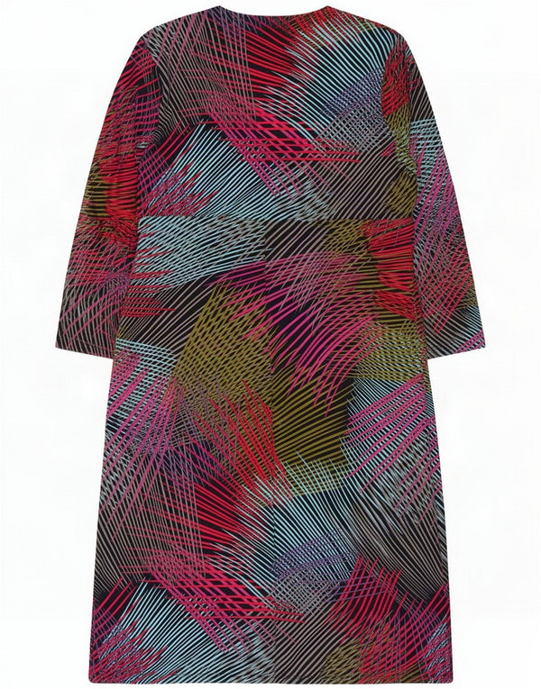 CC Womens Abstract Pattern Sheath Dress UK 14 Medium Multicoloured