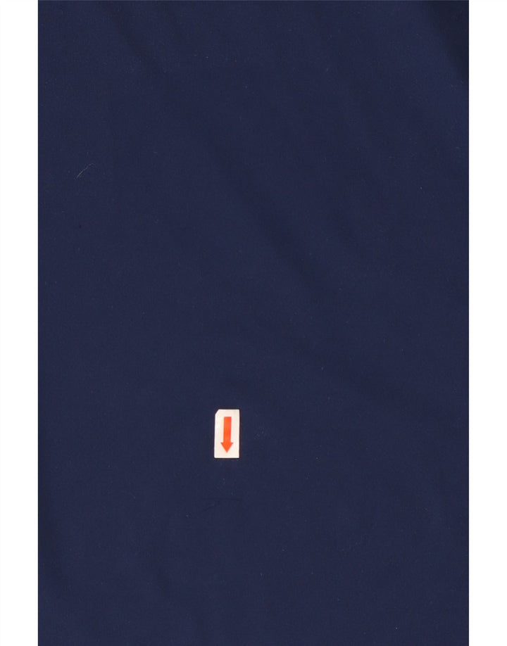 ADIDAS Herre Climalite T-Shirt Top Medium Marineblå Colourblock Polyester