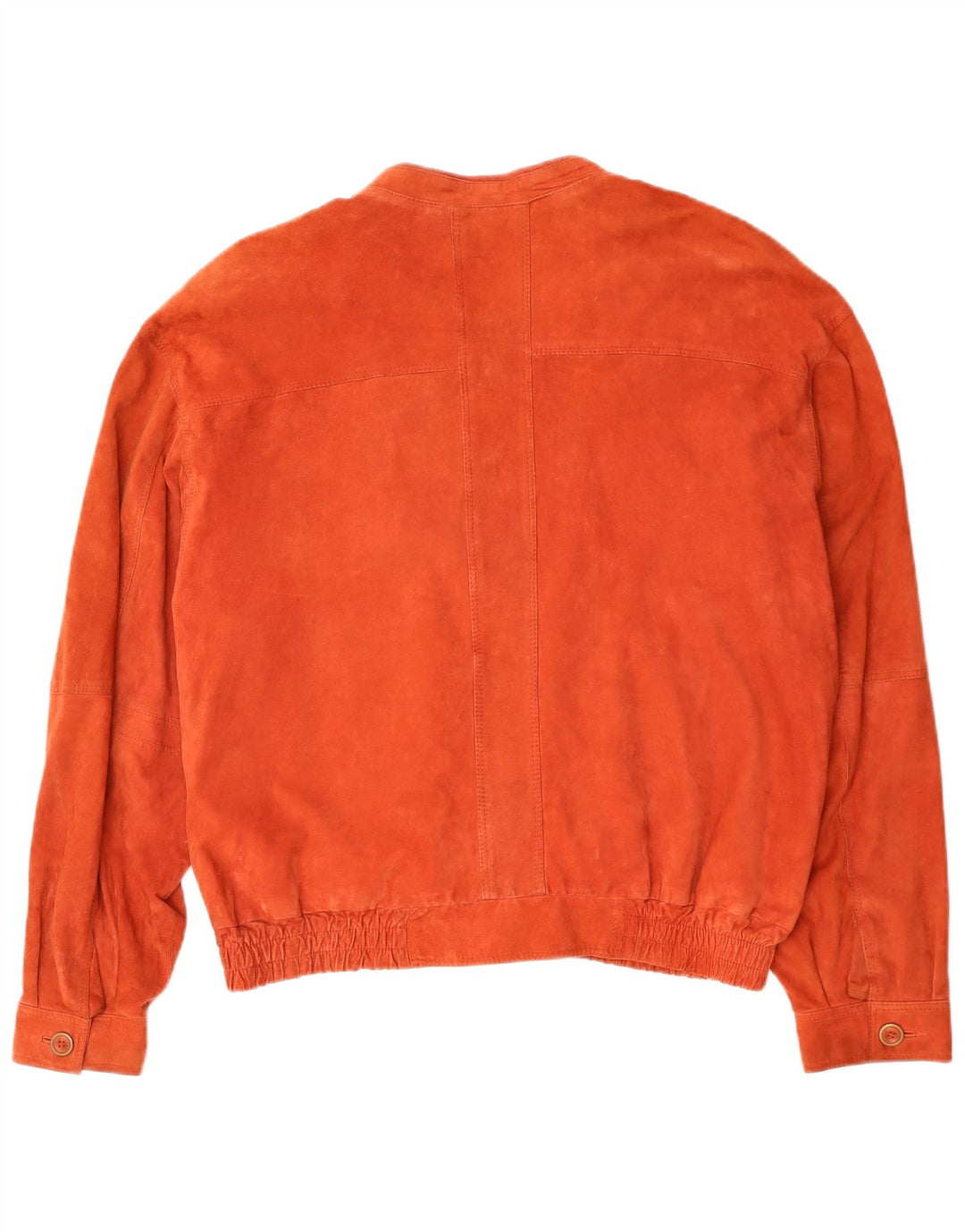 VINTAGE Herre Bomber Ruskindsjakke IT 54 2XL Orange Læder