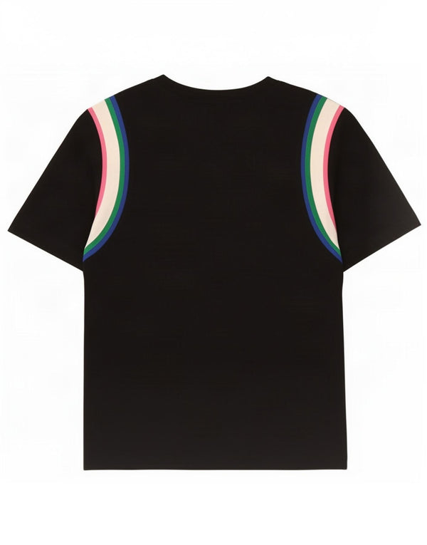 Nike oversized T-shirt top til kvinder DK 6 XS Sort Colourblock Bomuld