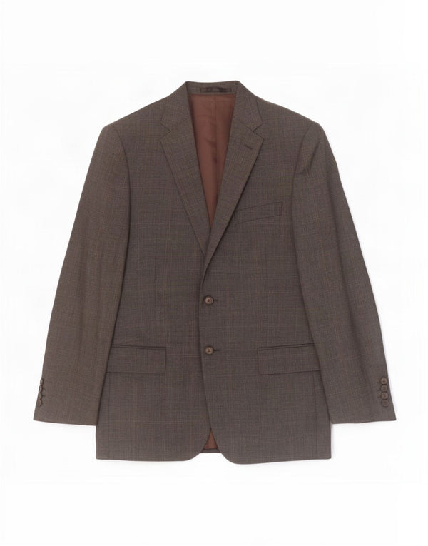 Marks & Spencer Herre 2-knaps blazerjakke UK 40 Medium Grey Virgin Wool