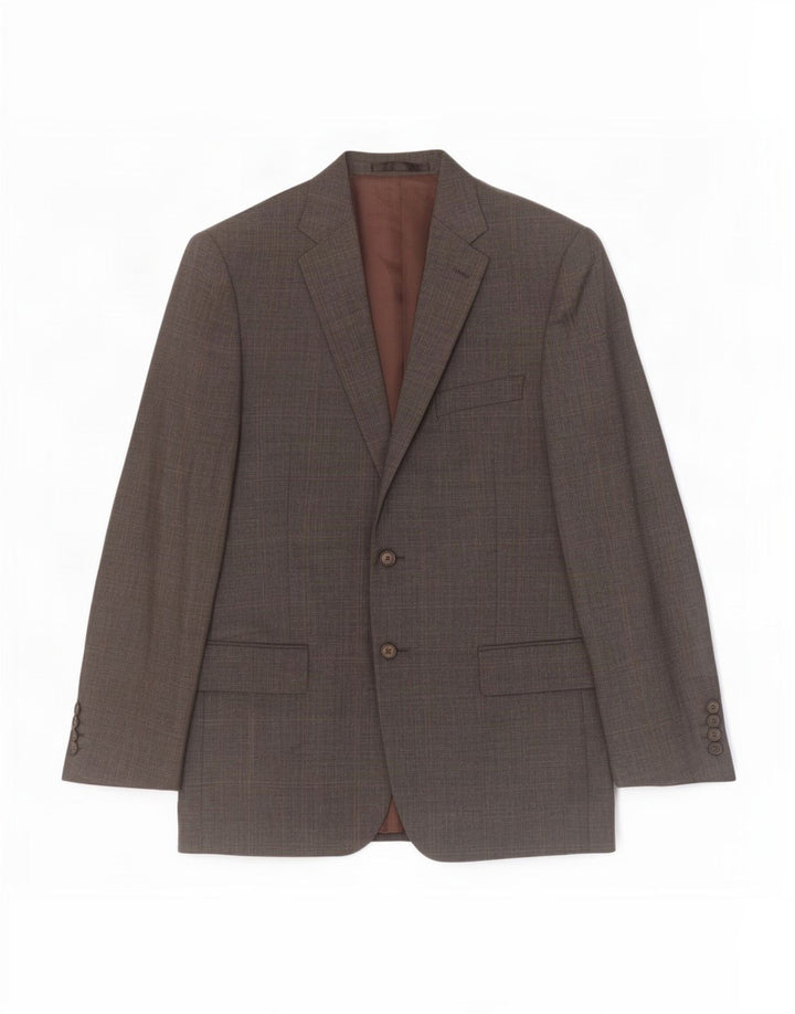 Marks & Spencer Herre 2-knaps blazerjakke UK 40 Medium Grey Virgin Wool