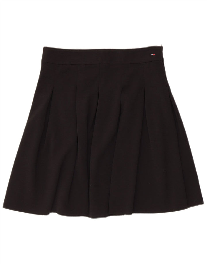 Tommy Hilfiger Dame Mini Plisseret Nederdel Medium W28 Sort Polyester