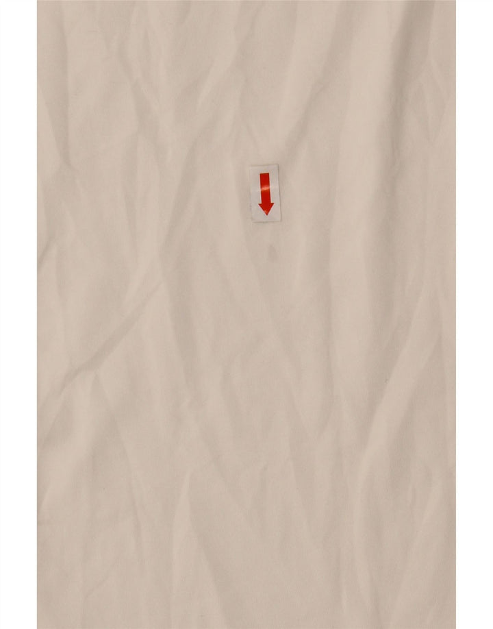 Nike Herre Dri Fit grafisk T-shirt top lille hvid polyester