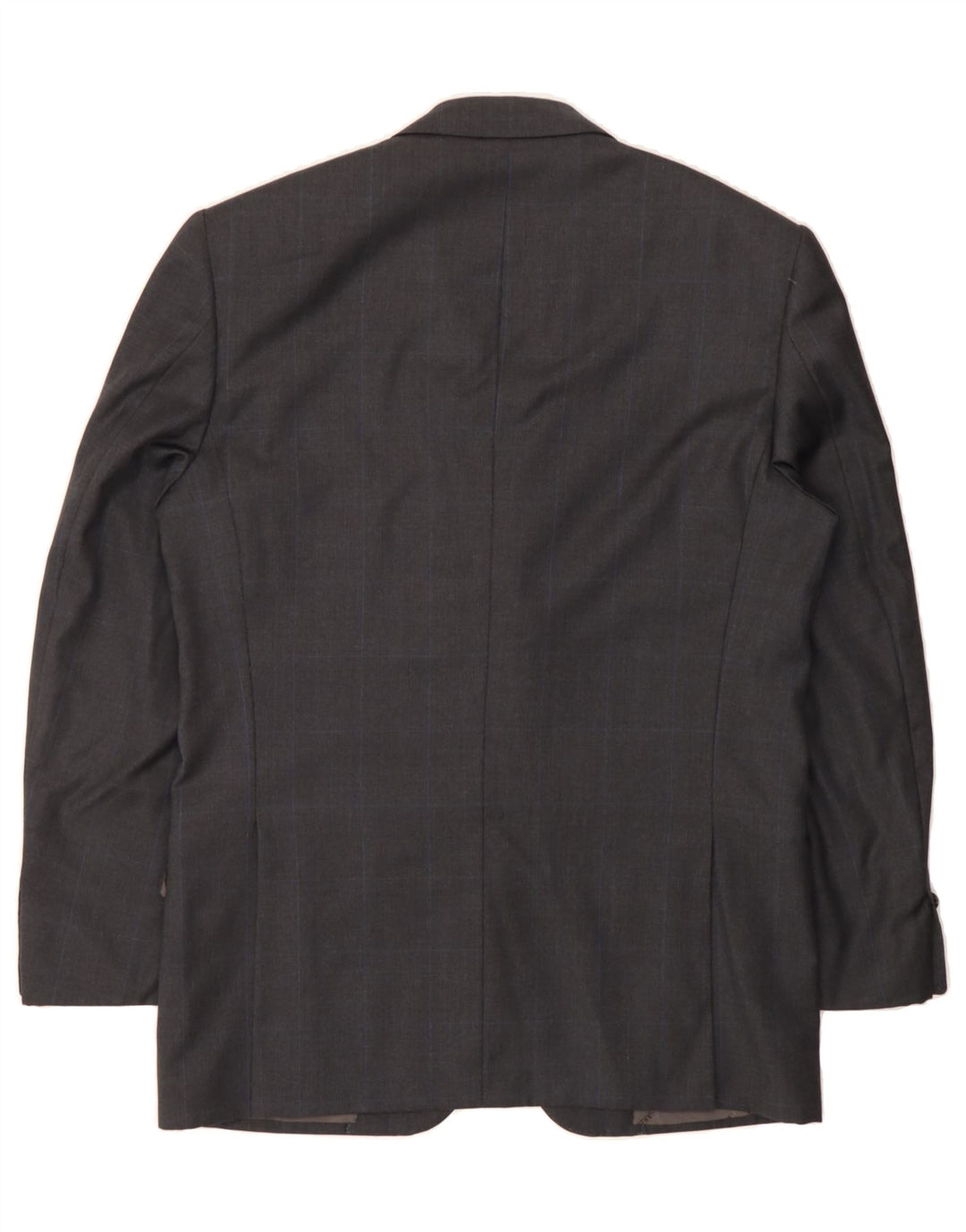 TRUSSARDI Mens Sartoria 3 Button Blazer Jacket UK 38 Medium Grey Check Vintage Trussardi and Second-Hand Trussardi from Messina Hembry 