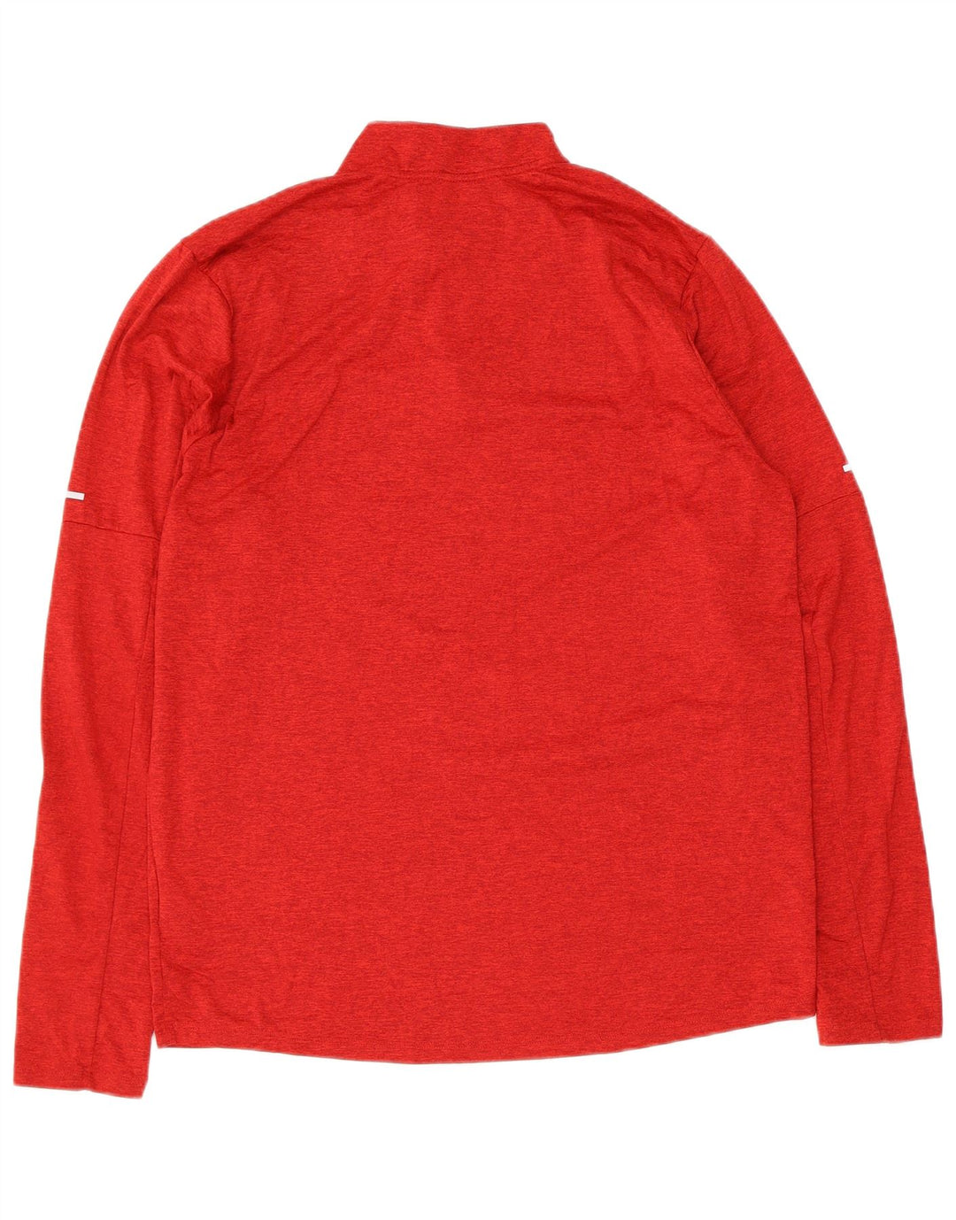 Nike Herre Dri Fit Pullover med lynlåshals Træningsdragt Top Medium Rød Flecked