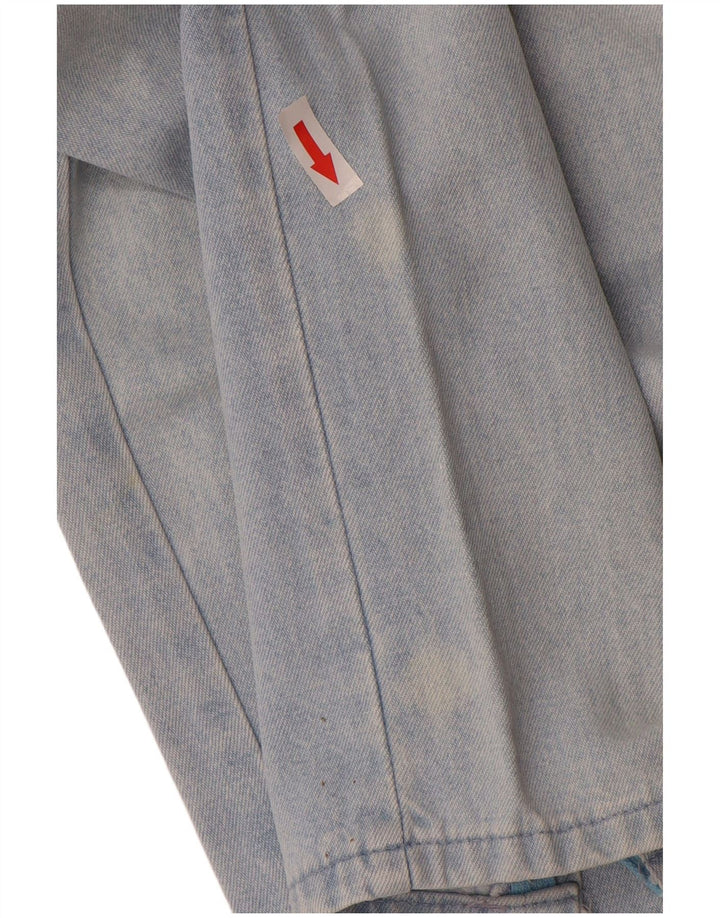 POP 84 Kvinder Højtaljede tilspidsede Jeans IT 42 Medium W28 L28 Blå Bomuld