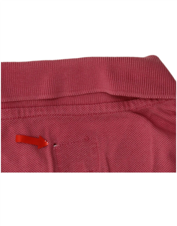 Benetton Herre Polo Shirt Lille Pink Bomuld