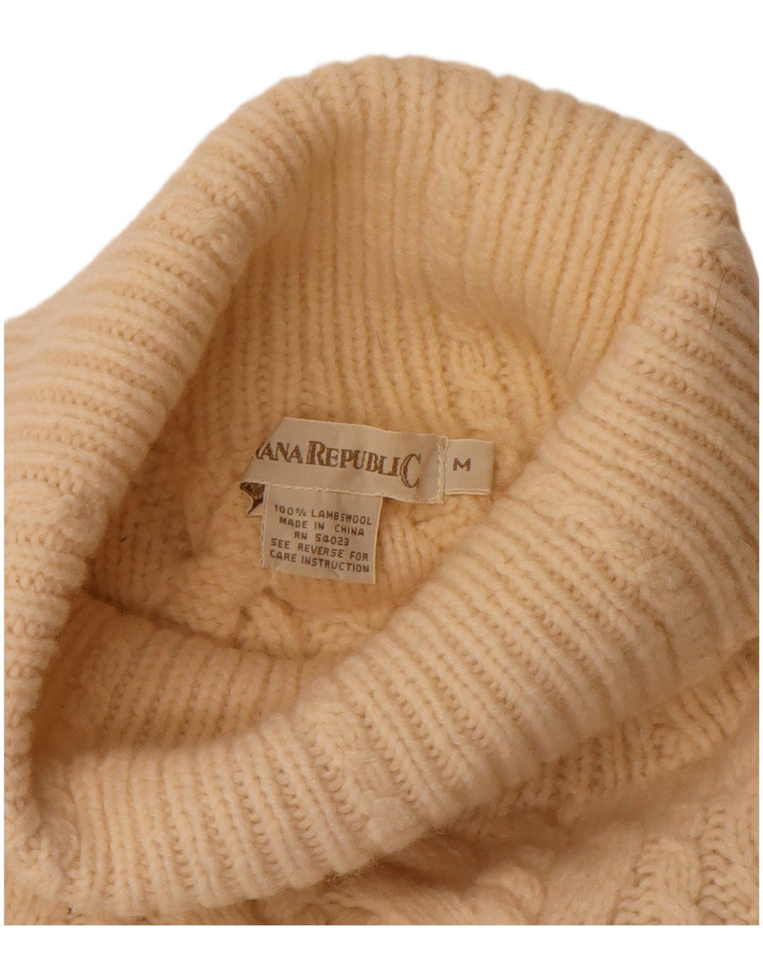 Banana Republic Dame Rullehals Sweater UK 14 Medium Beige