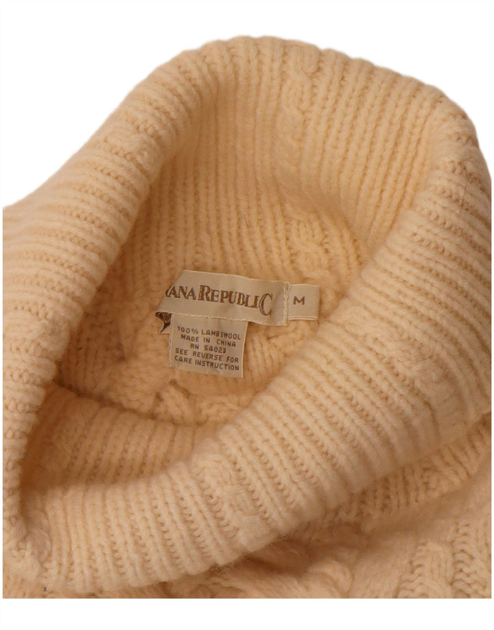 Banana Republic Dame Rullehals Sweater UK 14 Medium Beige