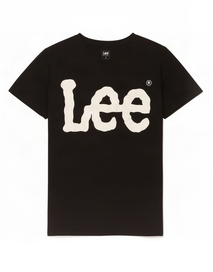 Lee Herre grafisk T-shirt top lille sort bomuld