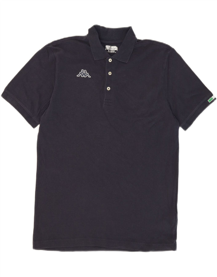 KAPPA Mens Polo Shirt XL Navy Blue Cotton Vintage Kappa and Second-Hand Kappa from Messina Hembry 