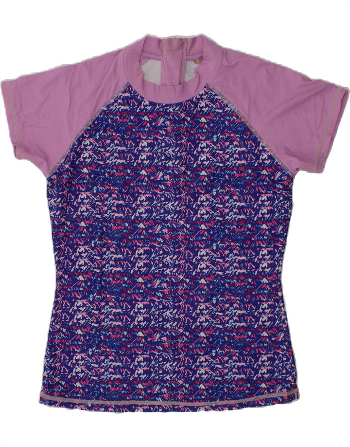 EDDIE BAUER Girls T-Shirt Top 10-11 Years Medium  Blue Beach Vintage Eddie Bauer and Second-Hand Eddie Bauer from Messina Hembry 