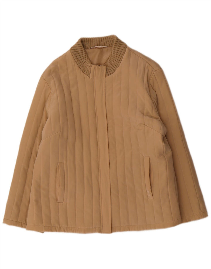 cherie Bomberjakke til kvinder IT 48 XL Beige Silke