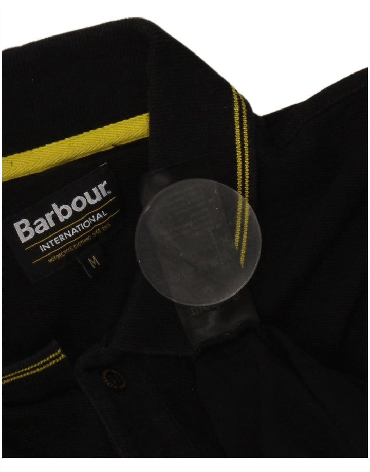 Barbour herre poloshirt mellem sort stribet bomuld