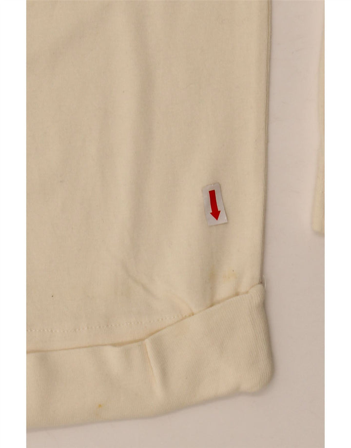 ORVIS Dame Oversized Top 3/4 ærmer UK 14 Medium Beige Bomuld