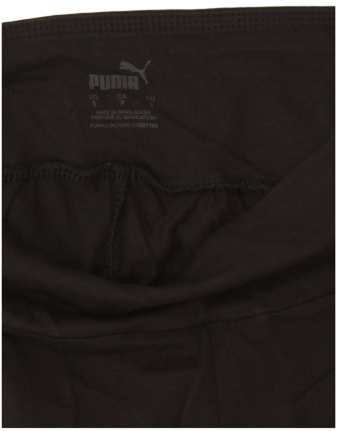 Puma Graphic Leggings til kvinder UK 10 Small Black Bomuld