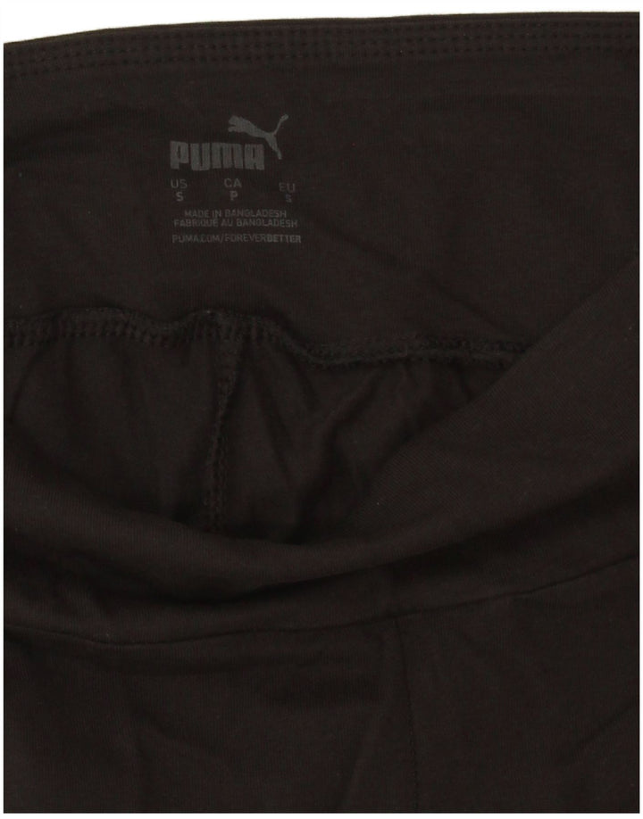 Puma Graphic Leggings til kvinder UK 10 Small Black Bomuld