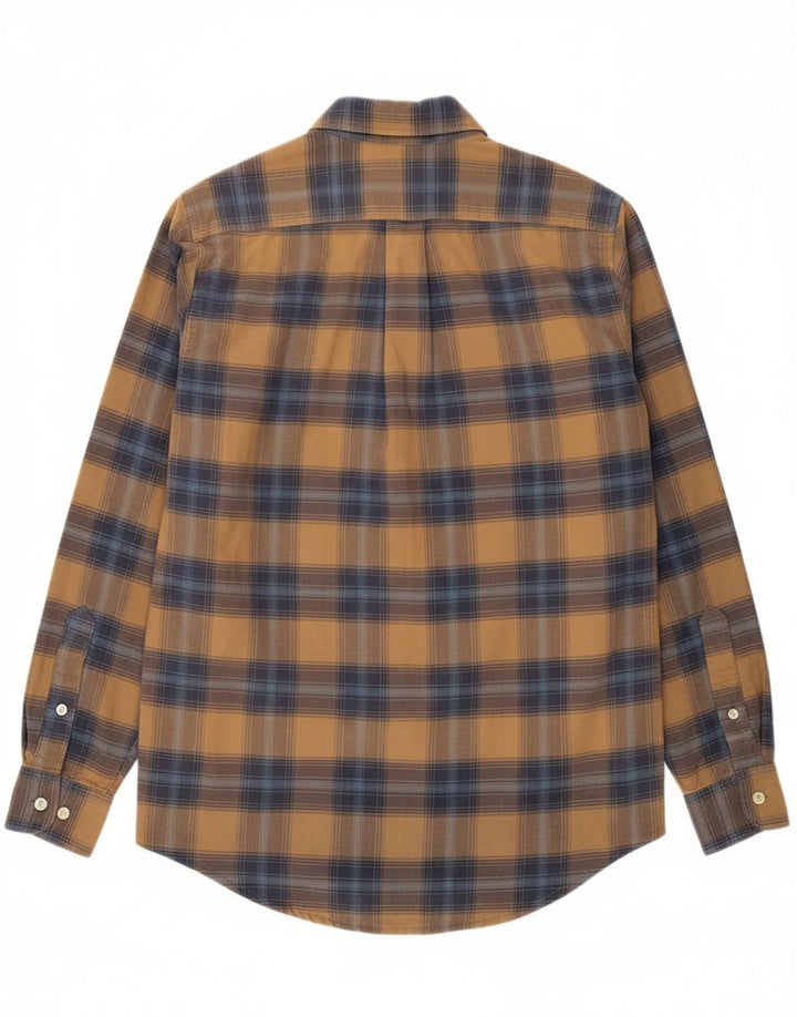 MURPHY & NYE Mens Shirt Small Brown Plaid Cotton Vintage Murphy & Nye and Second-Hand Murphy & Nye from Messina Hembry 