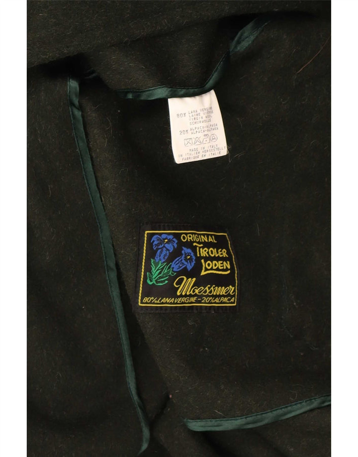 Moessmer Dame Cape Coat One Size Khaki Wool